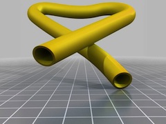 A bent tube